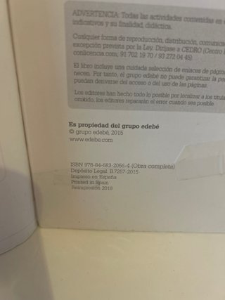 Biología y geología, 3 ESO