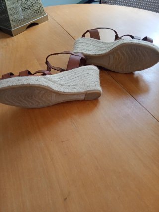 Sandalias cuña Paseart Piel Marrón Talla 37