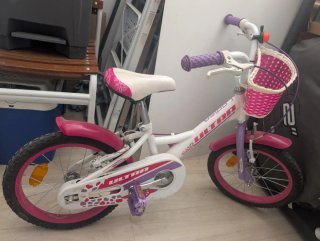 Bicicleta niña 16 con timbre y cesta