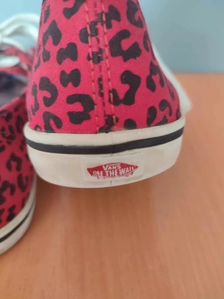 Zapatillas Vans Estampado Animal Rojas