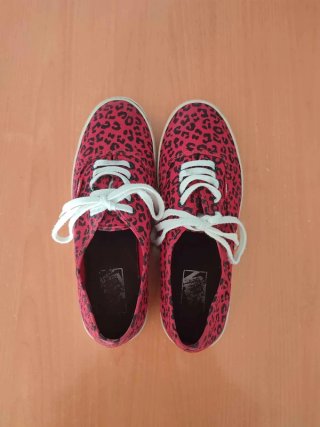 Zapatillas Vans Estampado Animal Rojas