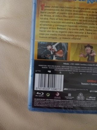 Tadeo Jones 2 Blu-ray El Secreto del Rey Midas