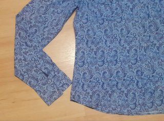 Camisa Gant azul estampada