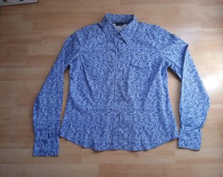 Camisa Gant azul estampada