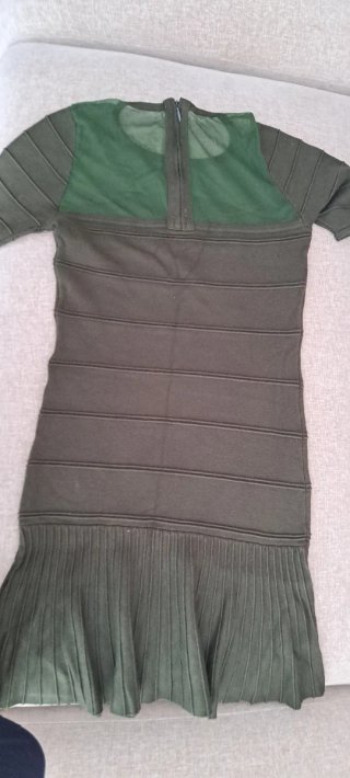 Vestido de punto verde