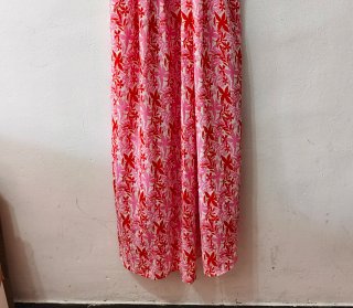 Vestido de verano coral y rosa mujer Talla L