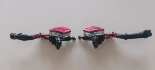 Manetas Freno Hidráulico Moto Rojo/Negro