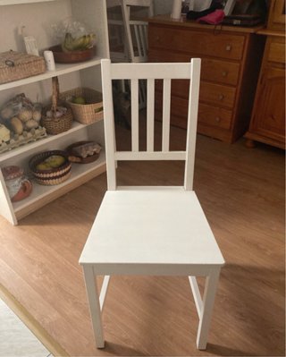 Silla Ikea Stefan Madera Blanca 4x100 euros, 1x 28