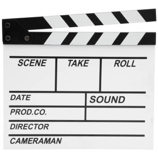 Claqueta de Cine Blanca
