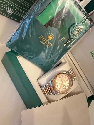 Reloj Mujer plateado y oro Rosa.
