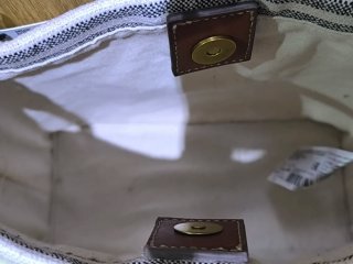 Bolso de rayas Mango