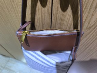 Bolso de rayas Mango