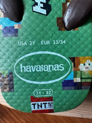 Havaianas Minecraft Niños Talla 33/34