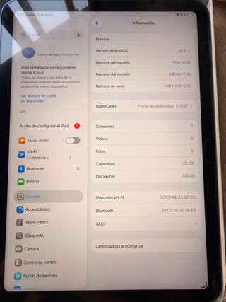 iPad (A16) Wi-Fi 128 GB Azul