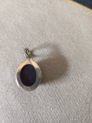 Colgante Plata Piedra Semipreciosa Morada