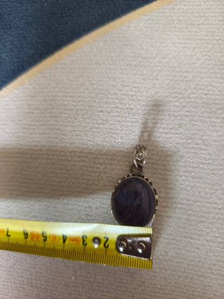 Colgante Plata Piedra Semipreciosa Morada