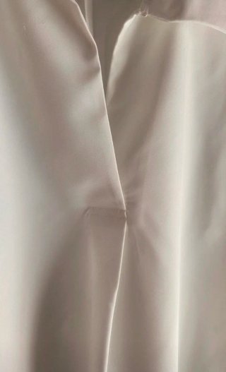 Blusa blanca manga corta talla M
