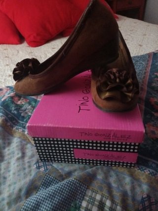 Zapatos de ante para mujer, talla 38