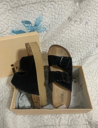 Sandalias Inia. Verano Mujer Negras