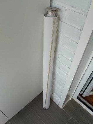 Estor blanco opaco 90x190