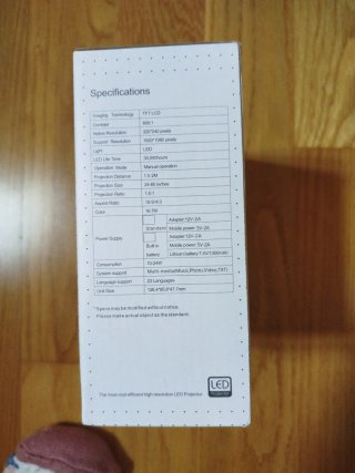 Proyector LED Mini Z1 Blanco