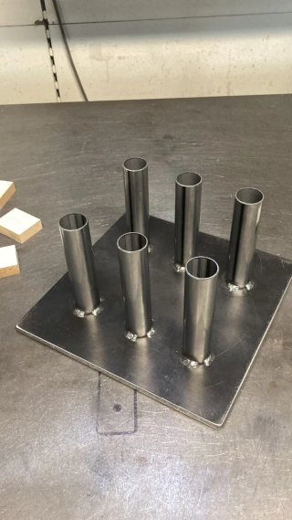 Soporte para 6 Barras de 28 y 30 mm de Decathlon