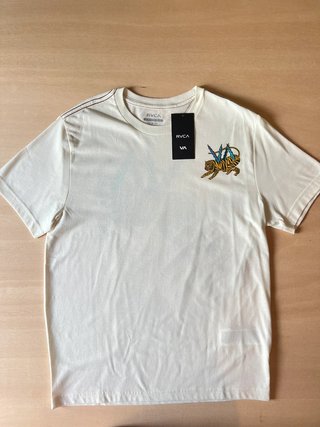 RVCA Graphic Tiger T-Shirt Vintage Dye Slim Fit