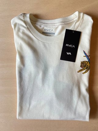 RVCA Graphic Tiger T-Shirt Vintage Dye Slim Fit