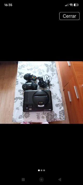 Consola Sega Mega Drive Negra