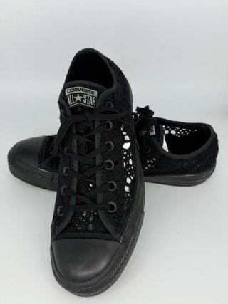 Converse All Star Donna Nere Perforate