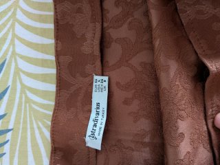 Falda midi marrón Stradivarius Talla S