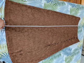 Falda midi marrón Stradivarius Talla S