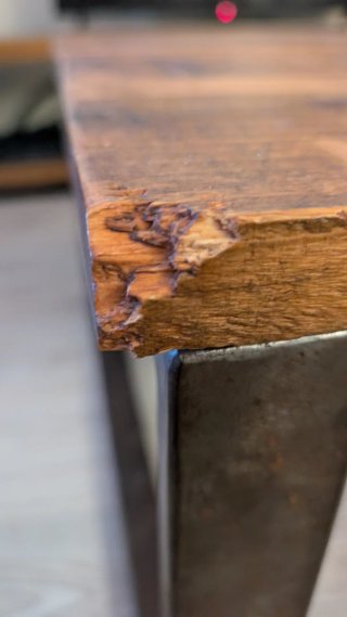 Mesa de centro madera y metal para salón