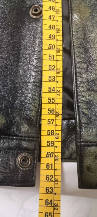 Chaleco Rocker Biker Negro Verde