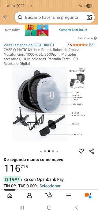 Robot Cocina CHEF O MATIC Multifunción