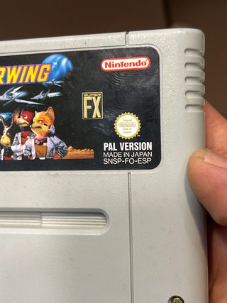 Nintendo Starwing SNES Cartucho PAL