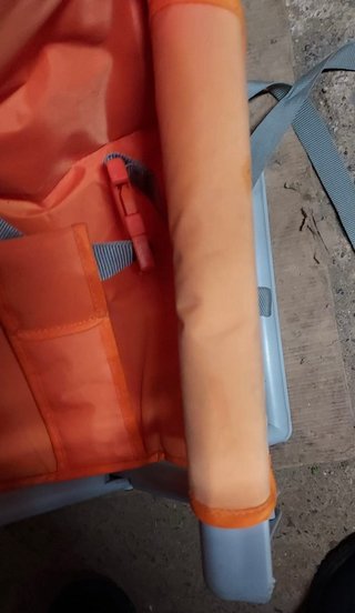 Silla portátil bebé PLAY plegable naranja | Trona