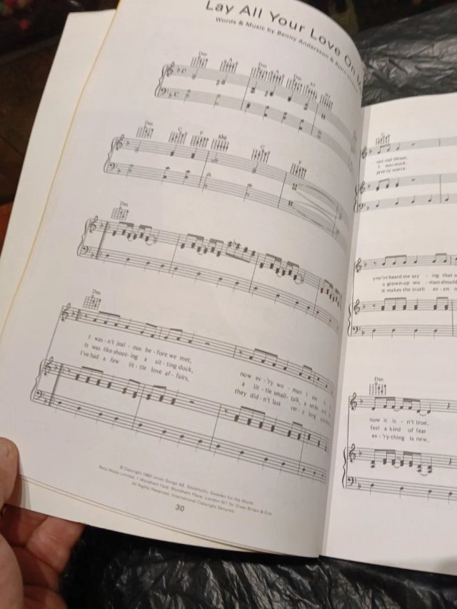 Libro Partituras ABBA Gold Greatest Hits