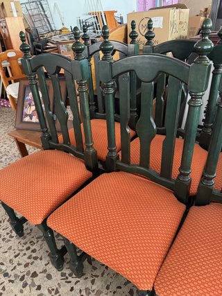 Sillas de pino macizo (4 unidades)