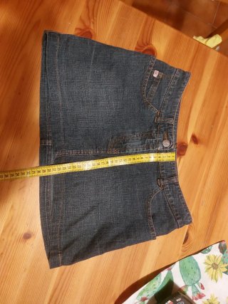 Minigonna di jeans blu