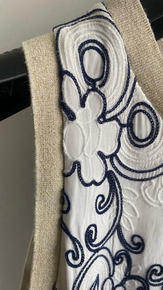 Abito donna estivo bianco e blu made in Italy