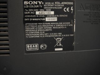 Sony Bravia KDL-40W2000 – 40" Full HD