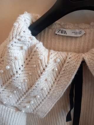 Jersey Zara Perlas Talla M
