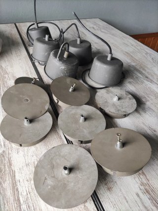 Lámpara colgante gris