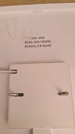 Plafón LED Cuadrado Blanco