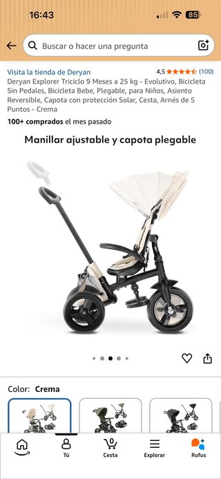 Triciclo Evolutivo  Deryan Explorer Rosa