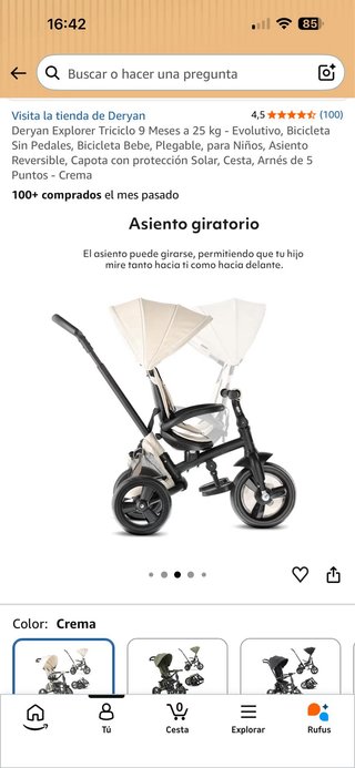 Triciclo Evolutivo  Deryan Explorer Rosa