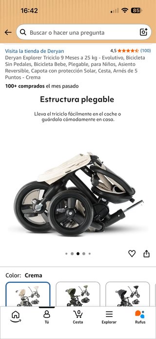 Triciclo Evolutivo  Deryan Explorer Rosa