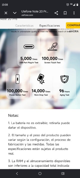 Note 20 Pro 8/256GB Precintado