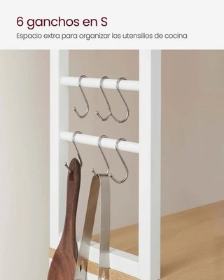 Estantería de Cocina 6 Niveles VASAGLE KKS024W09